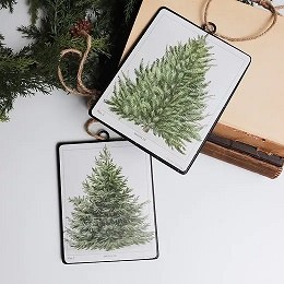 Fir Tree Disc Ornament