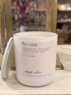 Fireside Candle White 8oz