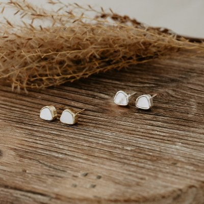 Earrings Mother Of Pearl Studs