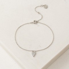 Flutter Heart Bracelet Silver