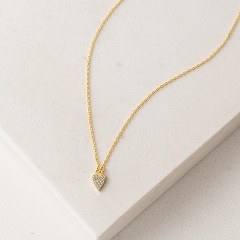 Flutter Heart Necklace Gold