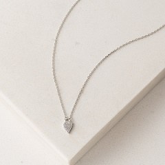 Flutter Heart Necklace Silver