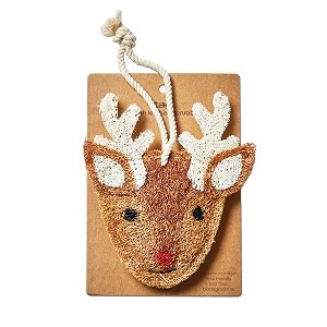 Loofah Scrub 1pc Reindeer