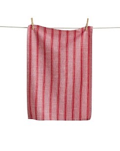 Tea Towel Red &amp; White 1ct