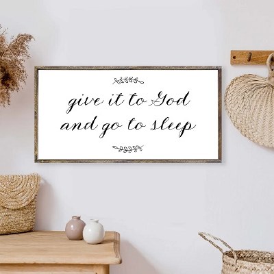 Give To God Wood Sign