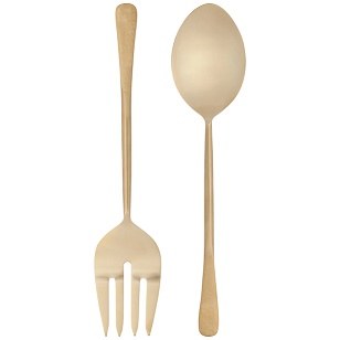 Salad Server Brushed Gold