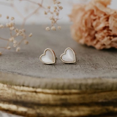 Earrings Mother Of Pearl Studs