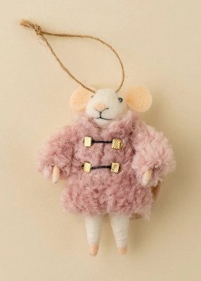 Mouse Ornament Cozy Clementine