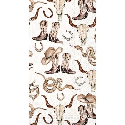 Guest Napkins Western Boots
