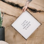 Love You To The Moon Sign