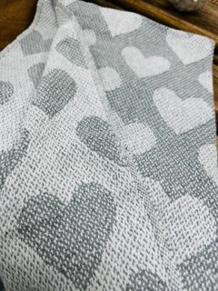 Heart Throw Grey