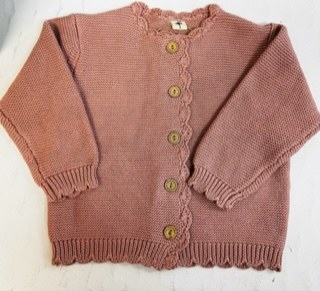 Eleanor Cardigan 6-12 Rose
