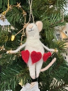 Heart Full Mouse Ornament