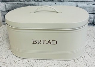 Bread Bin Metal Ivory