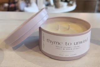 Candle 6oz Thyme Unwind Lilac