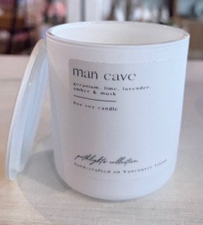 Candle Man Cave Aura White