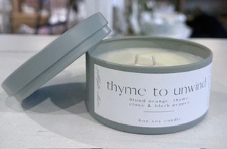 Candle Thyme Unwind 6oz Sage