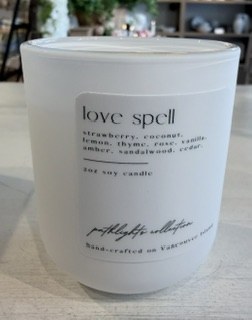 Love Spell Candle Aura 2oz