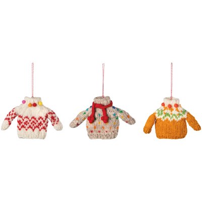 Sweater Party Wool Ornament 1c