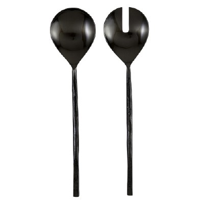 Salad Server Set Black Matte