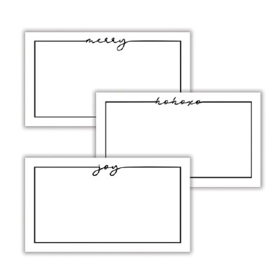 Placecards Modern Xmas 36ct