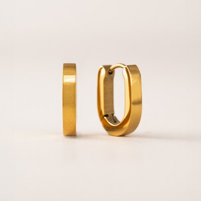 Maya Paperclip Hoop Earrings