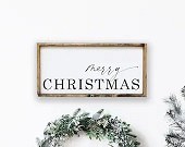 Merry Christmas Word Sign