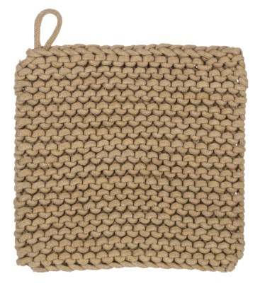 Knit Trivet/holder 1ct Mustard