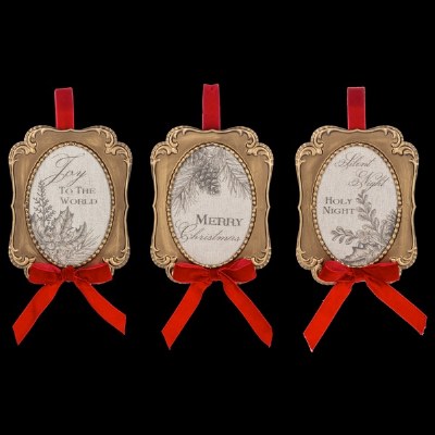 Holiday Message Frame Orn 1ct