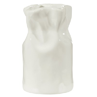 Cinched Vase White