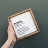 Nana Definition Sign