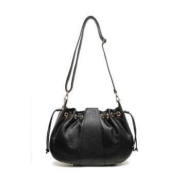 Noura Leather Purse Black