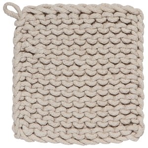Knit Trivet/holder Natural 1ct
