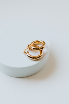 Frida Hoop Earrings Gold Wp