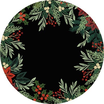 Placemat Paper Wreath 24 Ct