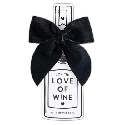 Velvet Bow Wine Bottle 1ct