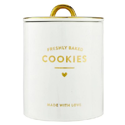 Cookie Jar Ceramic Cream