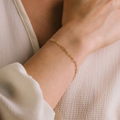Paperclip Bracelet Gold Filled