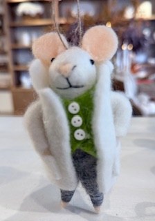 Peacock Parker Mouse Ornament