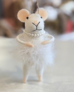 Mouse Pearl Ornament