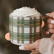 Mug Green Plaid