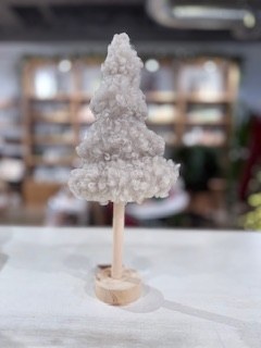 Sherpa Plush Tree 1ct Beige