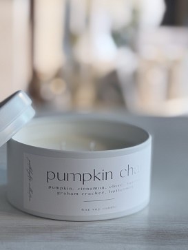 Pumpkin Chai Candle White