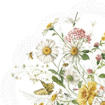 Napkins Shape Wildflower 12c