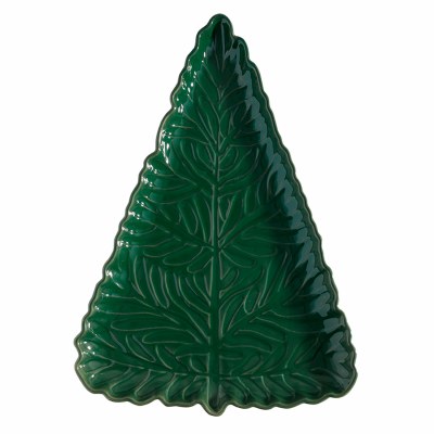 Xmas Tree Plate Green