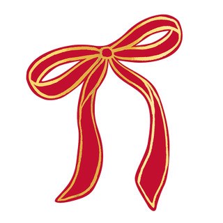 Placecards Bow Red 8ct