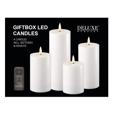 Led 5pc Candle Set White