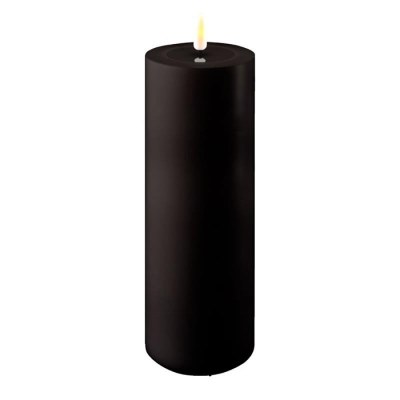Led Candle Black Outdoor 3x8in