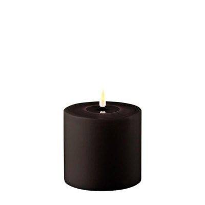 Led Candle Black Outdoor 4x4in