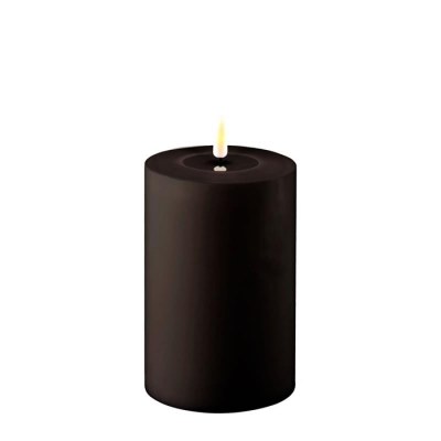 Led Candle Black Outdoor 4x6in